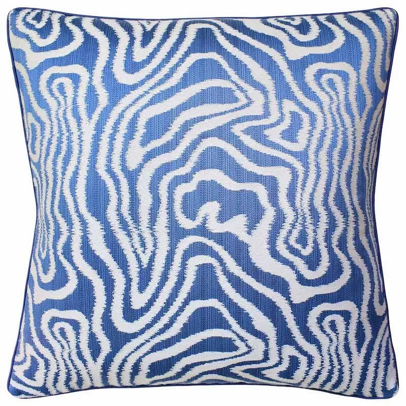 Alessandro Blue Decorative Pillow by Ryan Studio