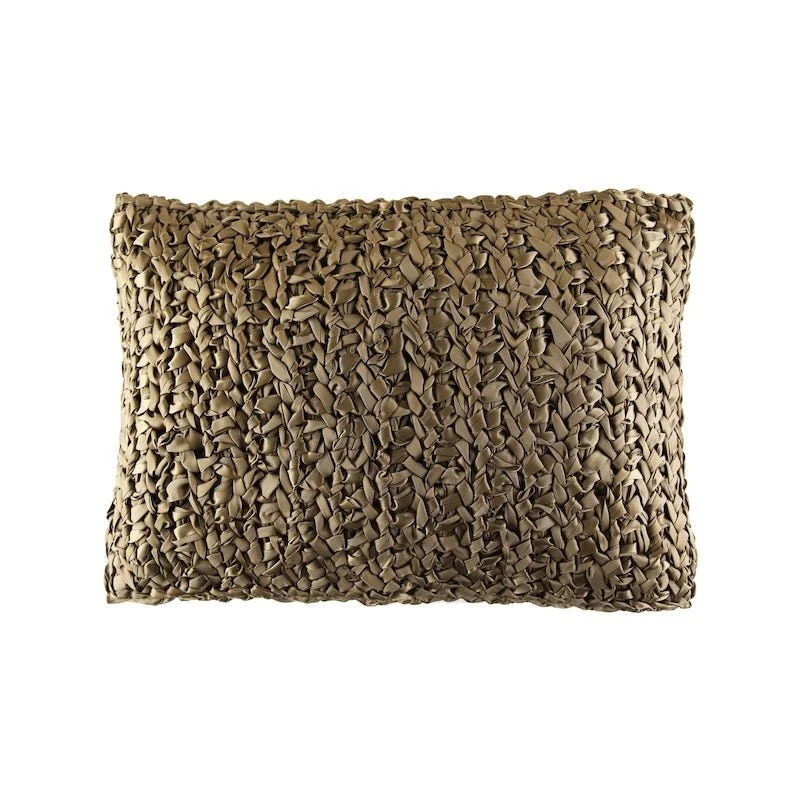 Mink Ribbon Knit Pillows by Ann Gish