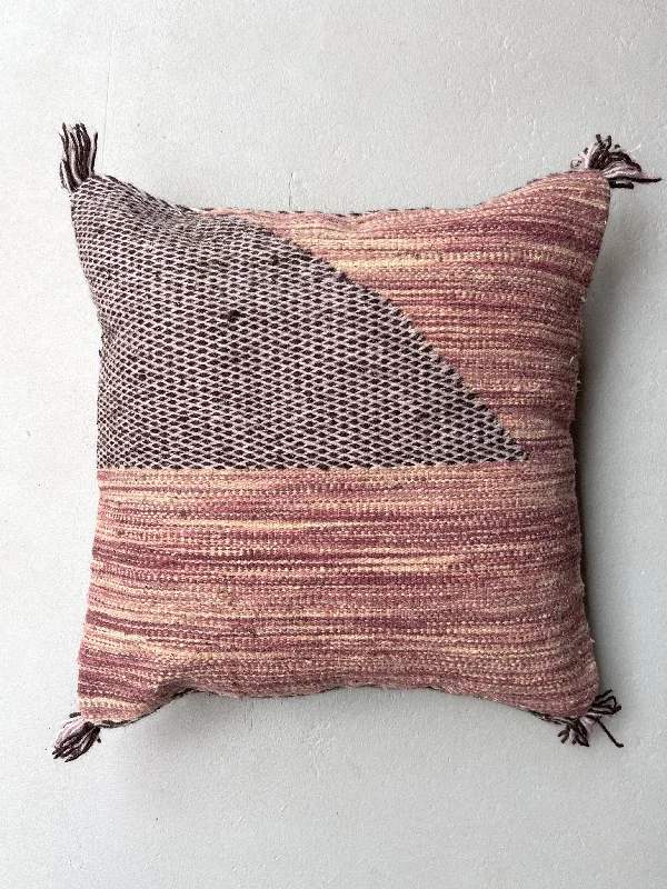 Anzal's Flatweave x Zanafi Pillow - Purple