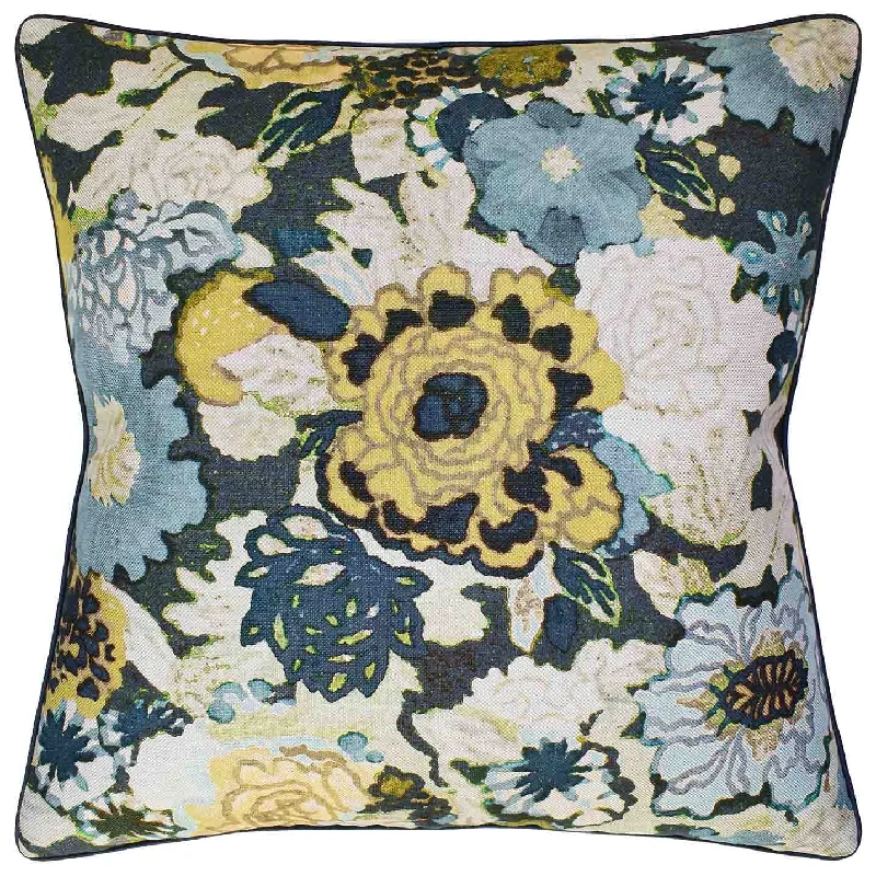 Arioso Marine & Citron Decorative Pillow Ryan Studio