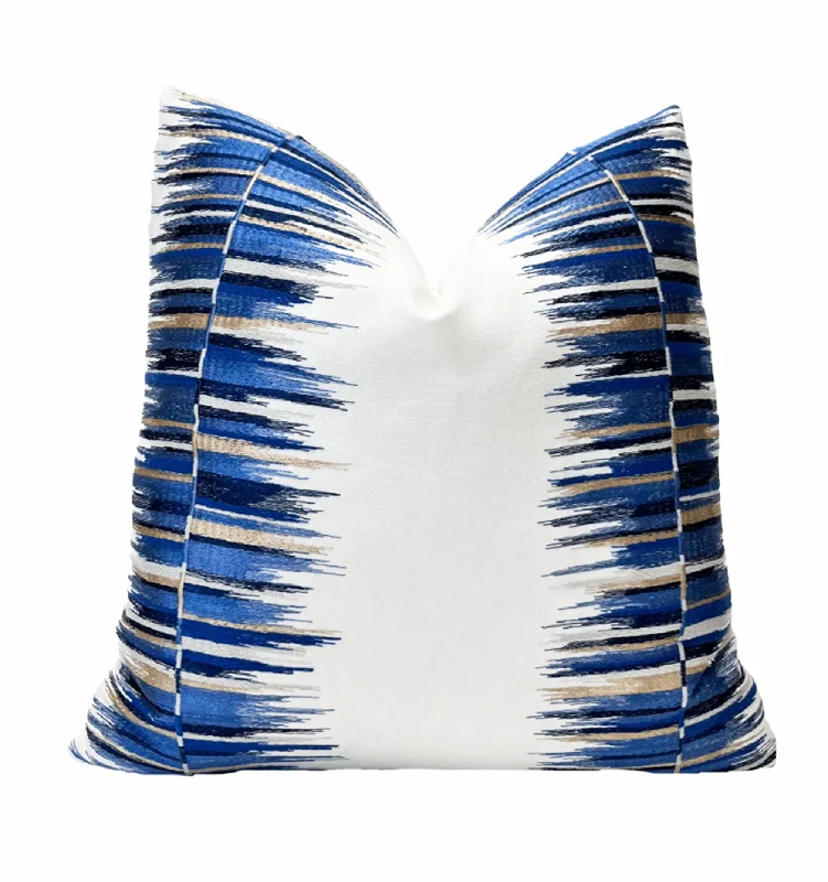 Azul Multi Embroidered Throw Pillow