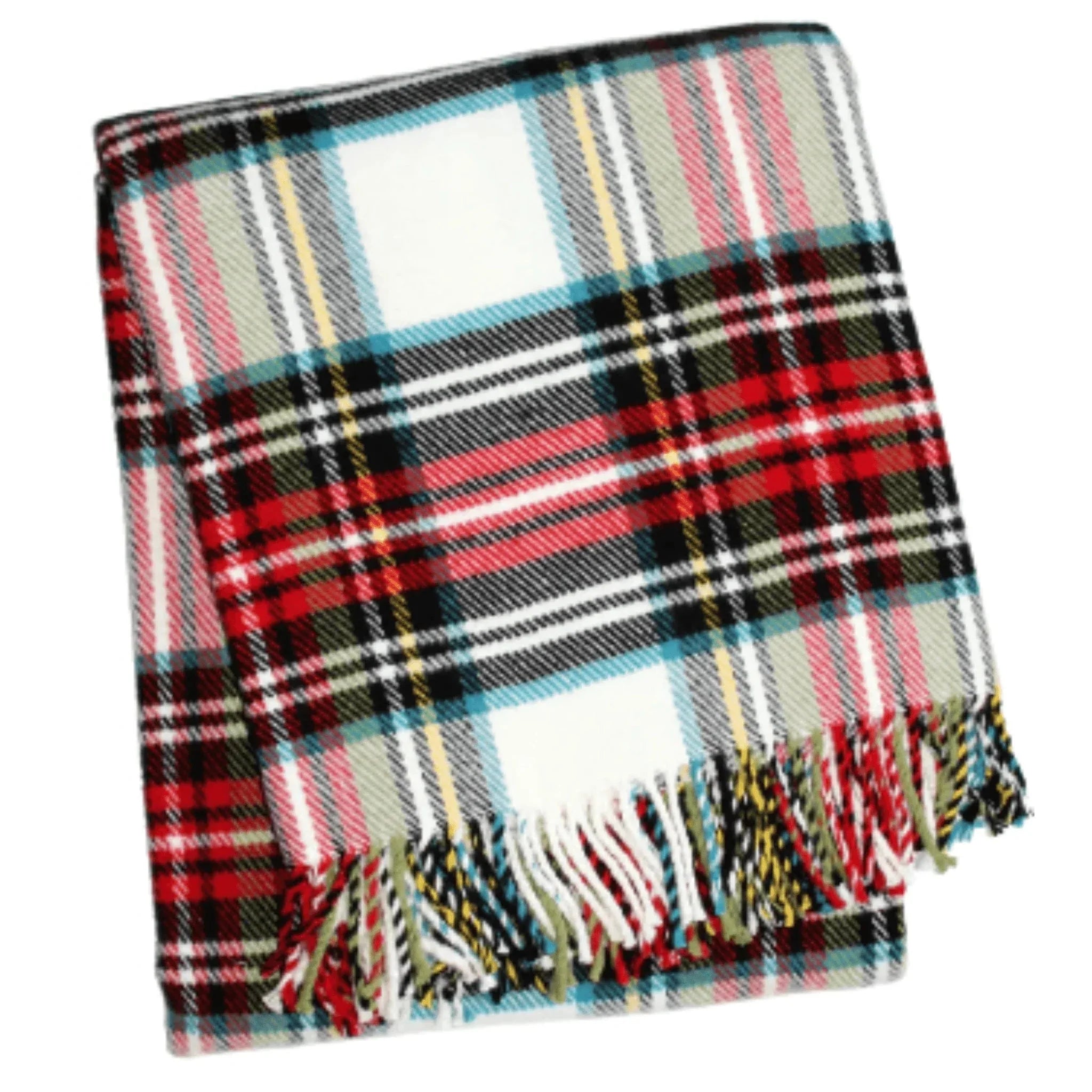 Classic Tartan Plaid Fringed Throw - Can be Monogrammed