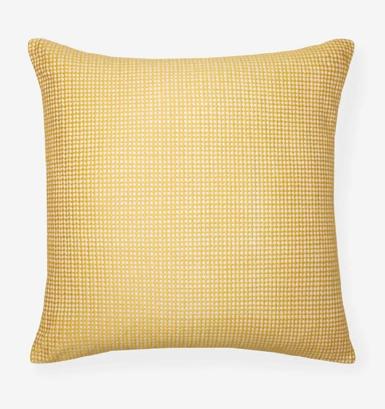 Colore Banana Yellow Pillow by Sferra Fine Linens