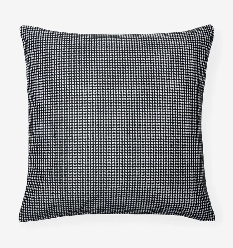 Colore Black Throw Pillow by Sferra Fine Linens