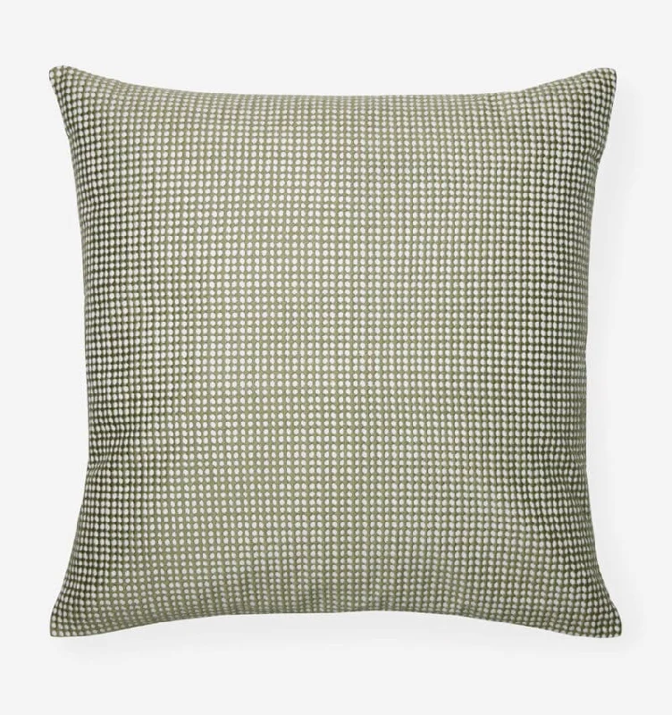 Colore Kiwi Green Throw Pillow by Sferra Fine Linens