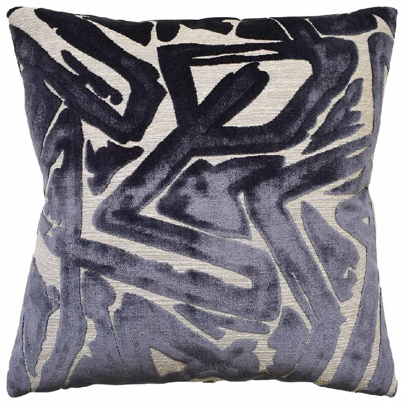 Depiction Slate Decorative Pillow Ryan Studio