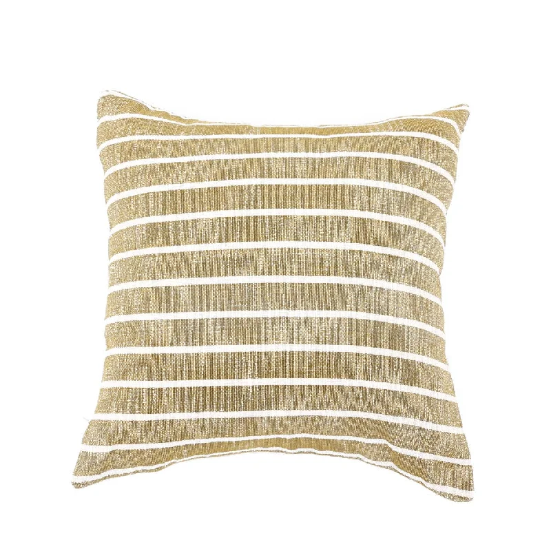 Double Sided Striped Cushion (Green) 18"x18"