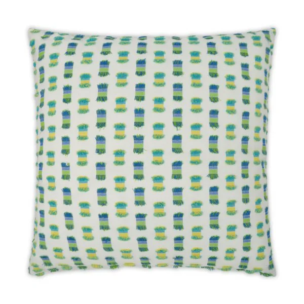 Luxury Outdoor Pillow - 22" x 22" - Fifi-Green; Sunbrella, or equivalent, fabric with fiber fill