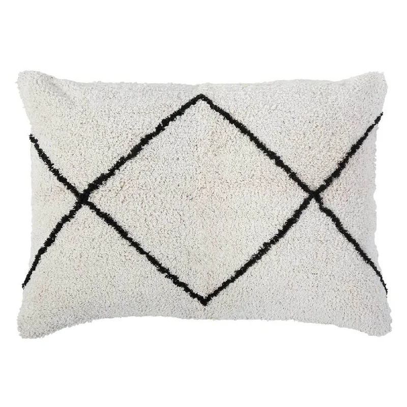 Freddie Ivory/Charcoal Pillow