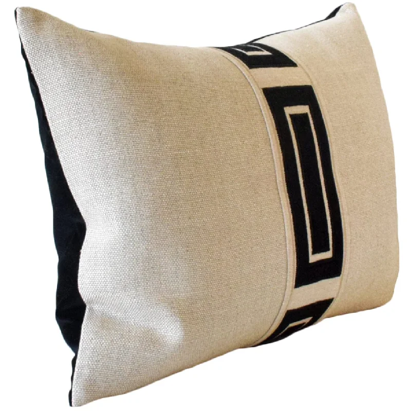 Giorgio Linen Ingot Tape Raven Decorative Pillow Ryan Studio