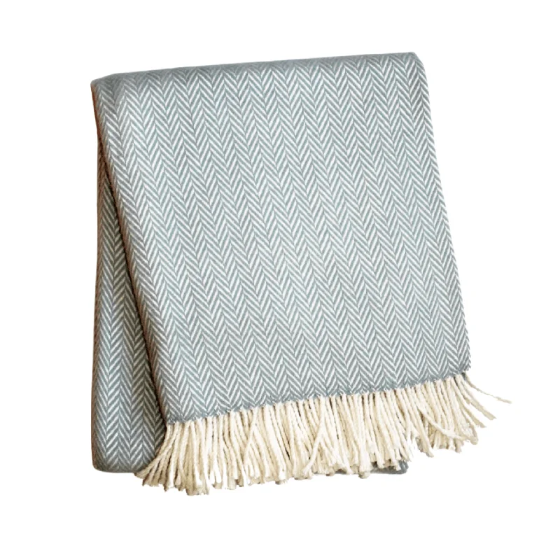 Herringbone Plush Fringed Throw- Can be Monogrammed