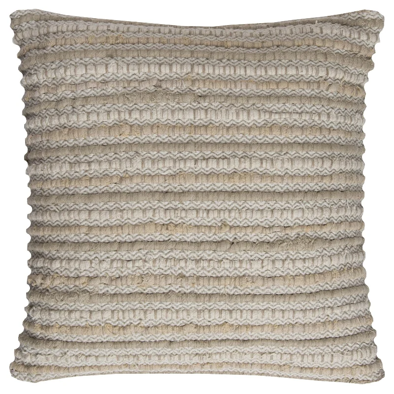 Knife Edge Woven Stripe Decorative Throw Pillow