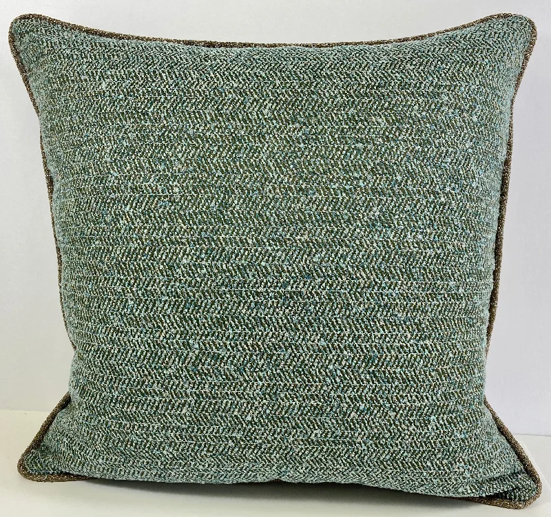 Luxury Outdoor Pillow - 22" x 22" - Maui - Rockpool; Sunbrella, or equivalent, fabric with fiber fill