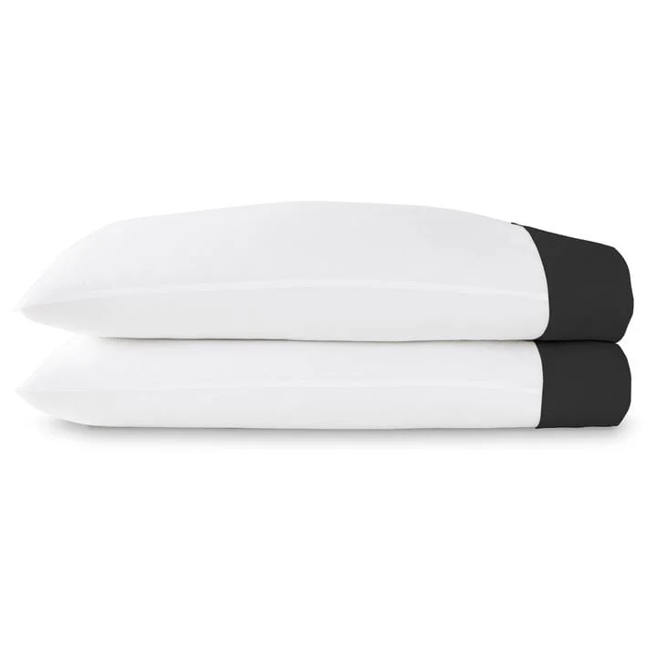 Mandalay Linen Cuff Percale Pillow Cases by Peacock Alley