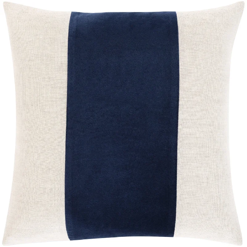 Moza Velvet Pillow in Navy