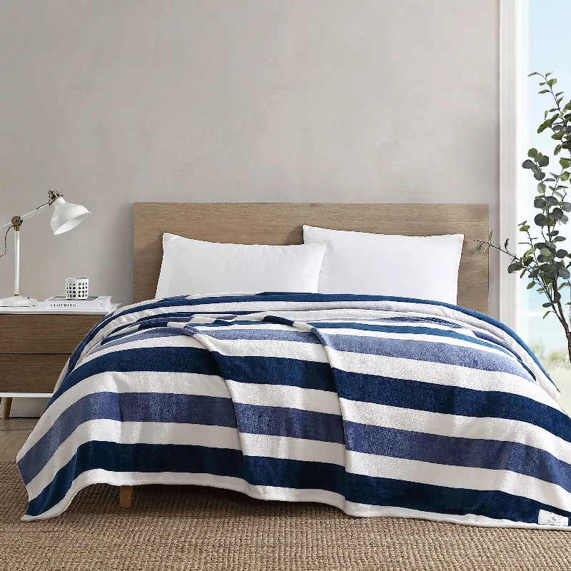 Nautica Striped Full/Queen Reversible Throw Blanket