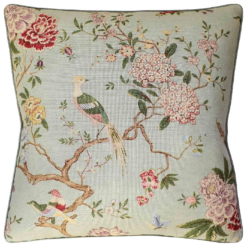 Oriental Bird Mineral Decorative Pillow Ryan Studio