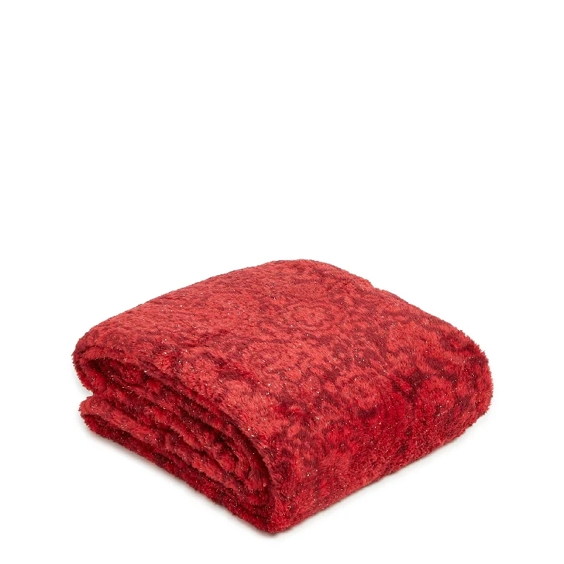 Outlet Shimmer Fleece Throw Blanket