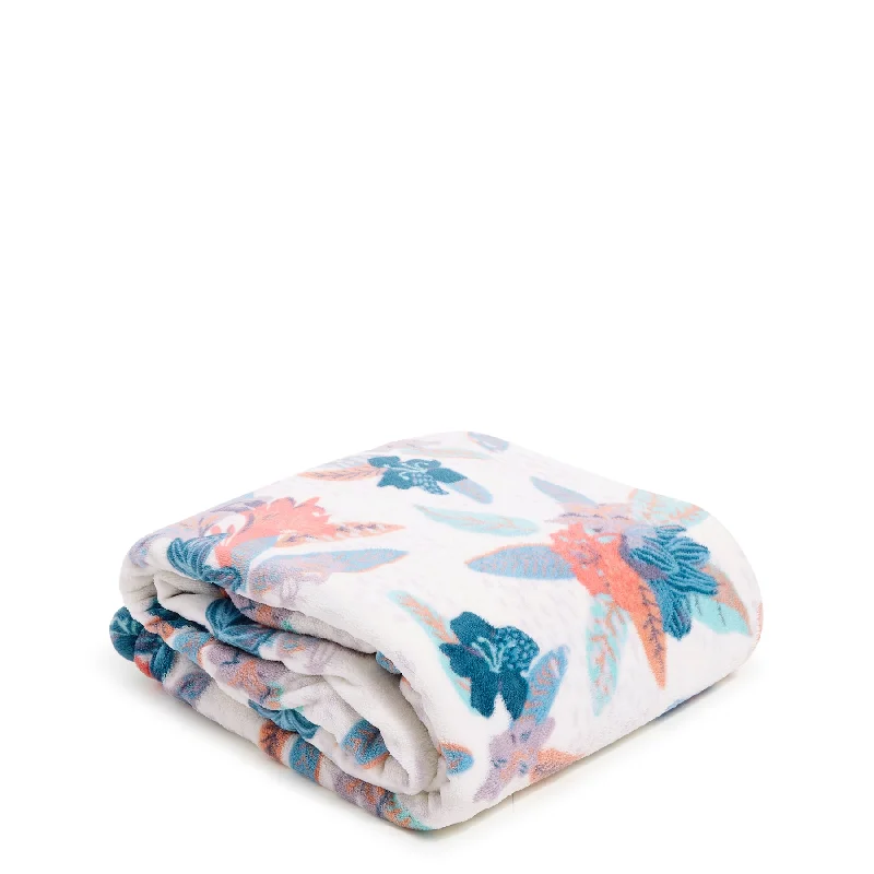 Outlet Whimsy Pom Fleece Throw Blanket