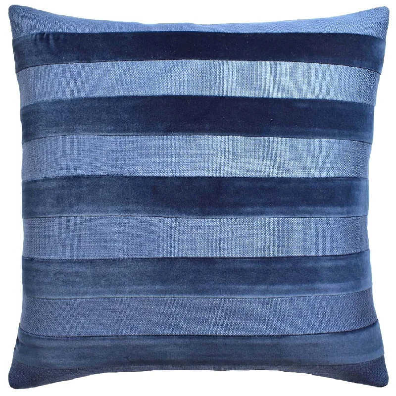 Parker Stripe Navy Decorative Pillow Ryan Studio