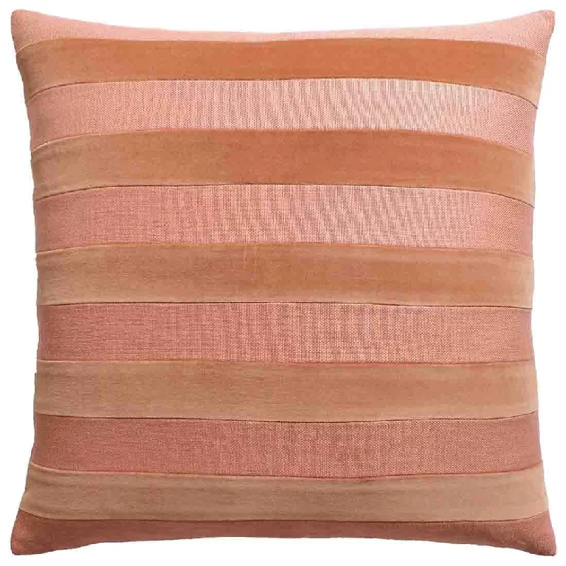 Parker Stripe Old Rose Decorative Pillow Ryan Studio