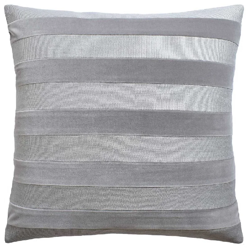 Parker Stripe Pewter Decorative Pillow Ryan Studio