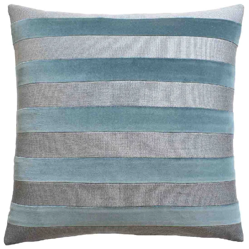 Parker Stripe Storm Decorative Pillow Ryan Studio