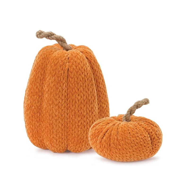 Plush Fabric Pumpkin, Set of 2