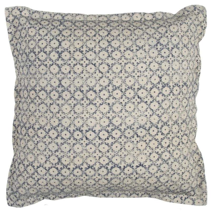 Printed Cotton Ditsy Decorative Throw Pillow