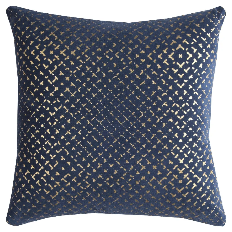 Printed Cotton Geometric Decorative Throw Pillow