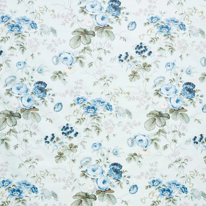 Salisbury Chintz Fabric in Celadon