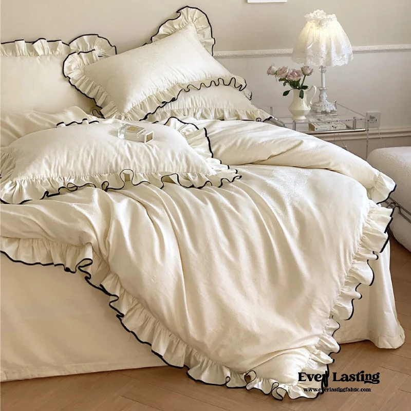 Silky Ruffle Bed Sheet