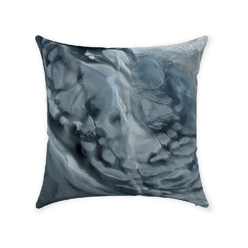 Slate Maps Throw Pillow