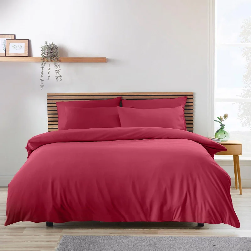 So Soft Easy Iron Duvet Cover Set Hot Pink