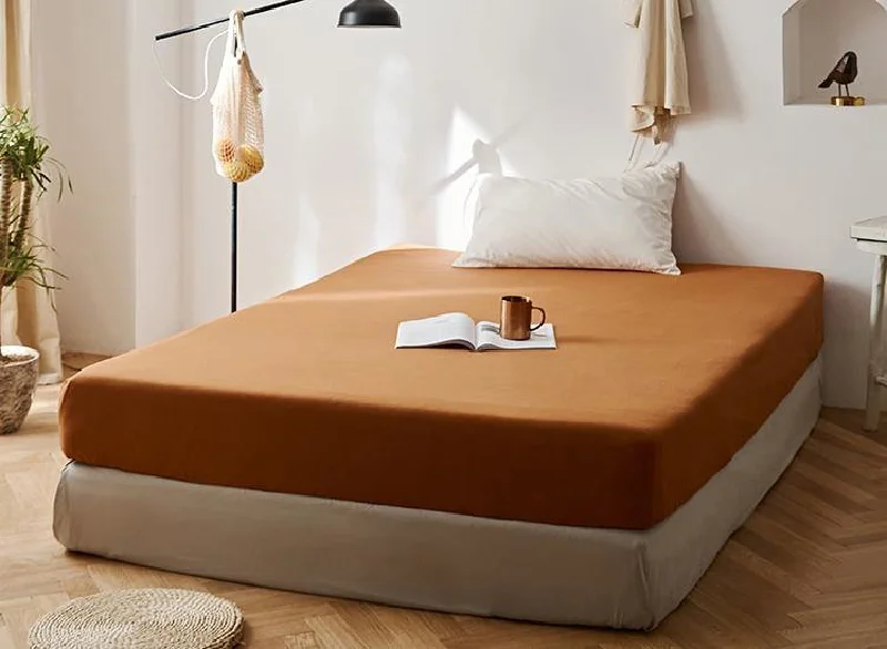 Solid Bed Sheet / Orange