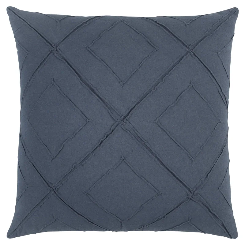 Stitched Patterning Geometric Decorative Throw Pillow