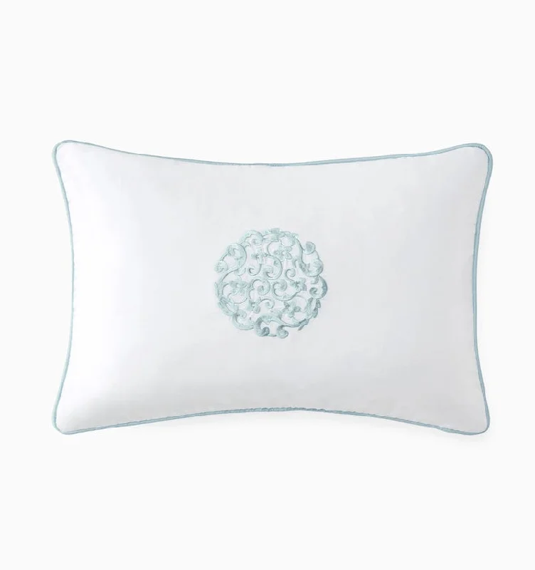 Storia White and Poolside Decorative Pillow by Sferra