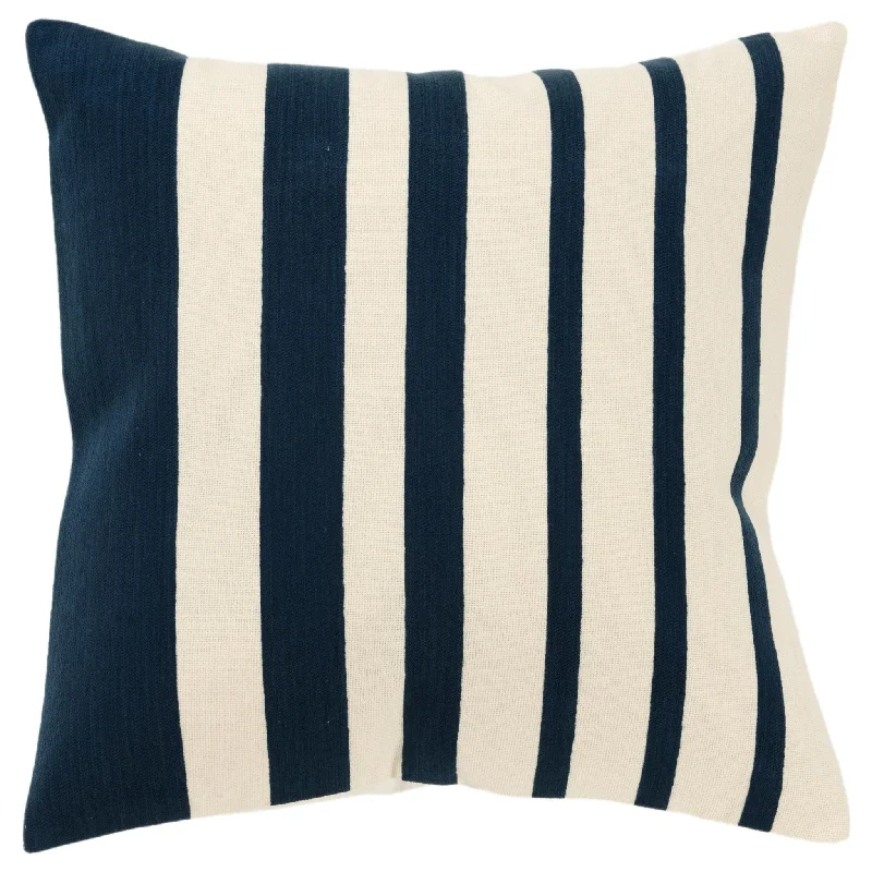 Woven Cotton Stripe Decorative Throw Pillow