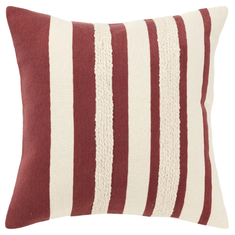 Woven Cotton Stripe Decorative Throw Pillow