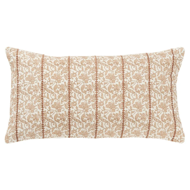 Botanical Pattern Lumbar Pillow