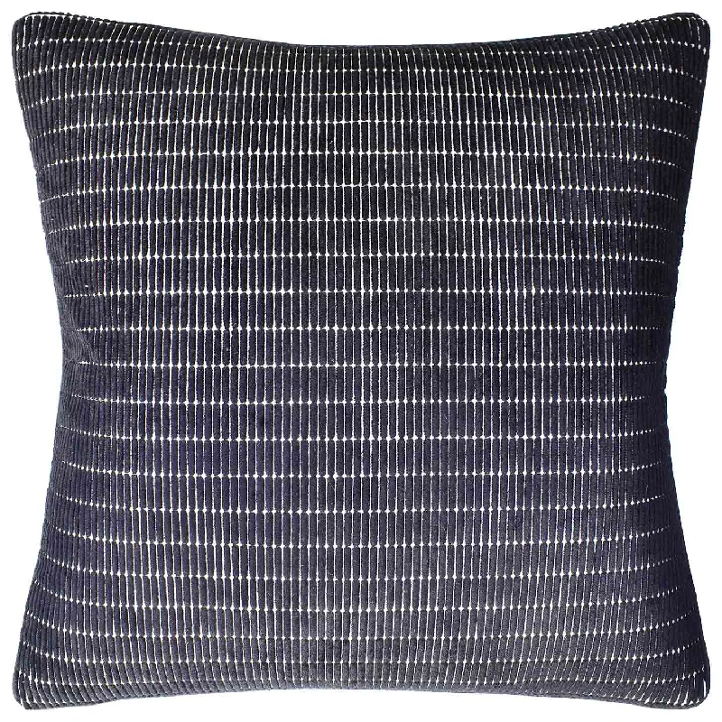 Tally Stripe Noir Decorative Pillow Ryan Studio