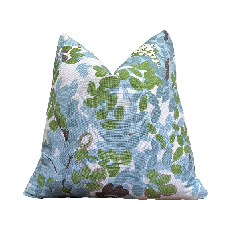 Thibaut Central Park Spa Blue Throw Pillow