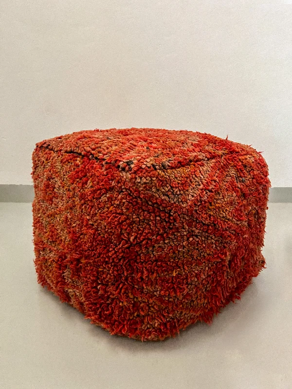 Vintage Beni M'Guild Pouf Square - Red