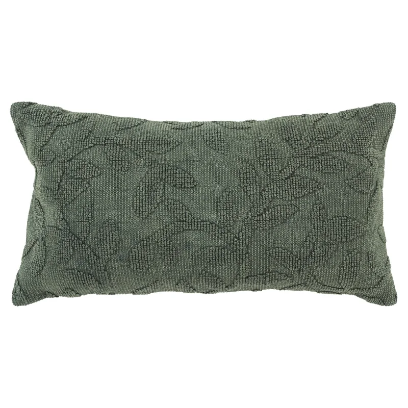 Woven Cotton Botanical Decorative Throw Pillow