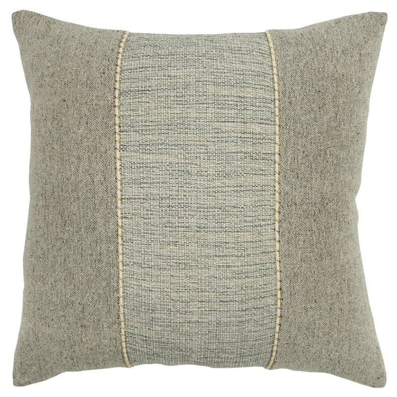 Woven Cotton Color Block Decorative Throw Pillow