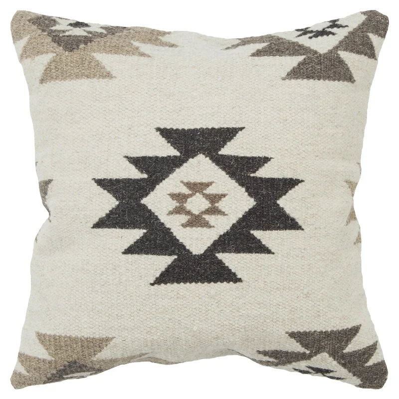 Woven Wool Southwest Decorative Throw Pillow