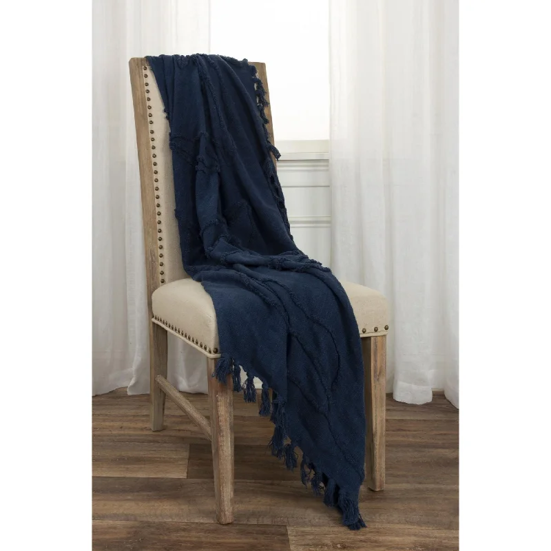 Woven Botanical 100% Woven Textured Cotton Throw