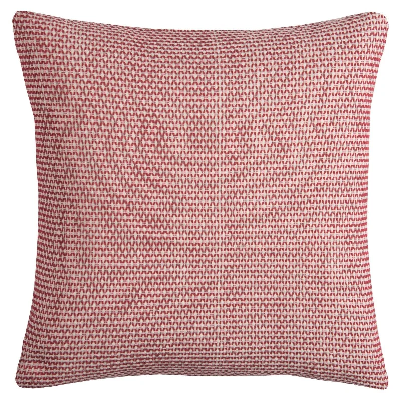 Woven Knife Edged Cotton Geometric Decorative Throw Pillow