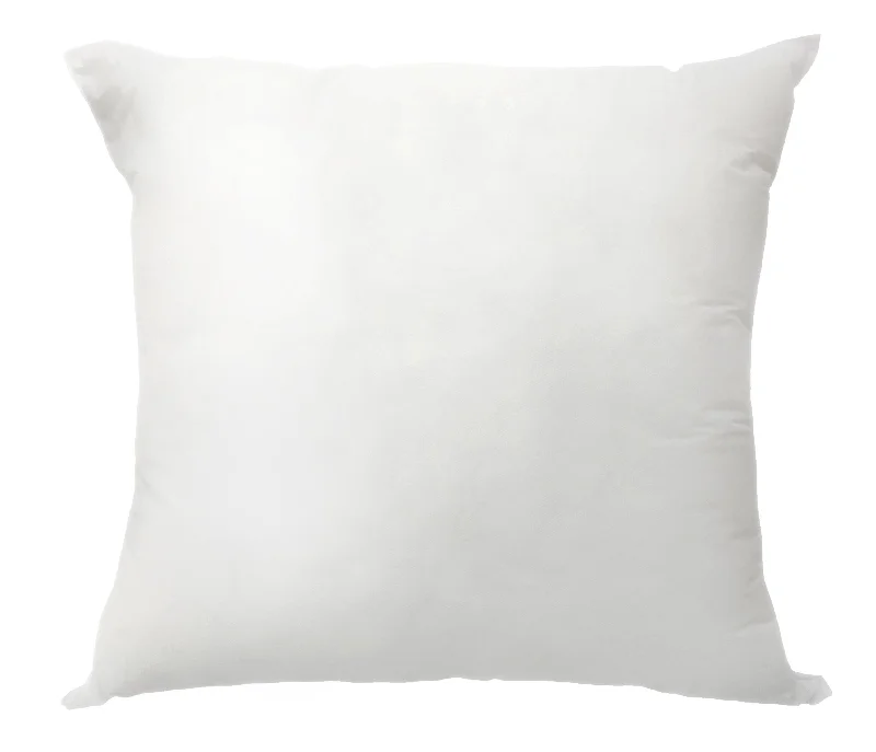 20" White Down Feather Throw Pillow Insert