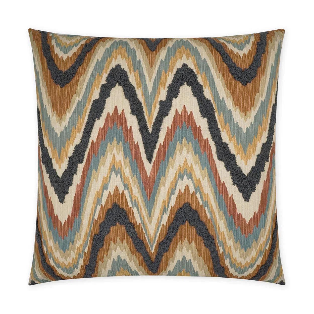 Artisanship Cinnamon Abstract Copper Large Throw Pillow With Insert